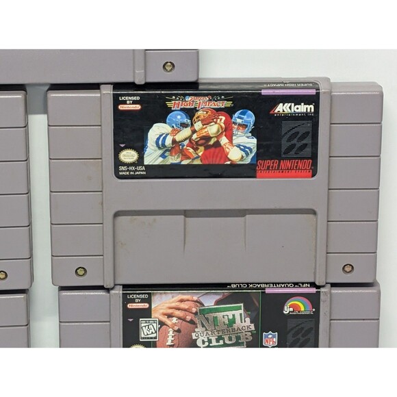 Super Nintendo SNES Games Lot Bundle 5 games - Sports Themed NBA NHL Madden PGA - Picture 5 of 13